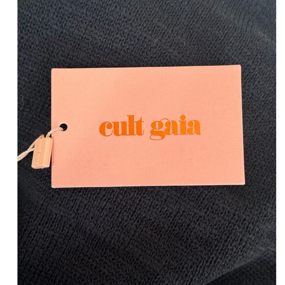 NWT Cult Gaia Aziza Cut Out Knit Dress in Black XL - Picture 6 of 16